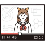 Vtuber Virtual Youtuber SVG Icon